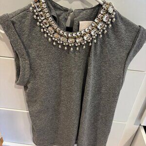 Cinq a Sept Sparkle Collar Shirt